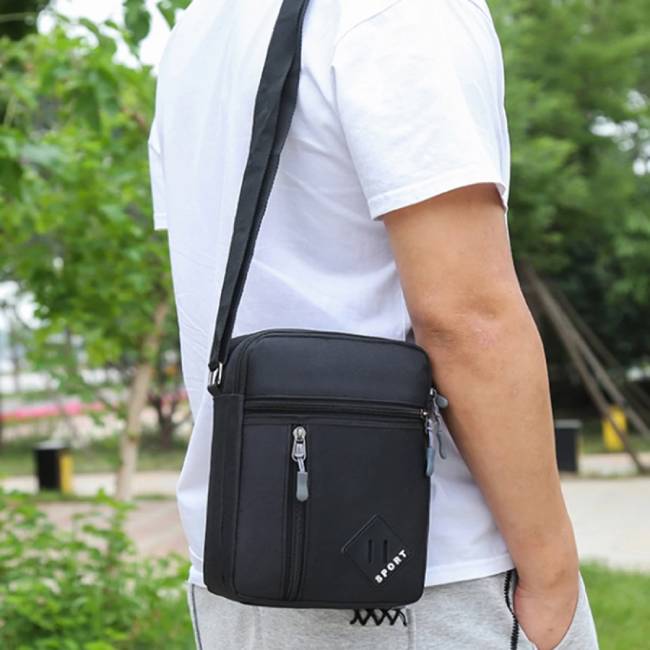 Small Black Man Bag Waterproof